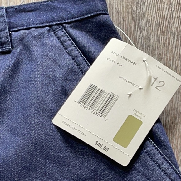 Liz Claiborne Blue Skirt Size 12 - Picture 2 of 14